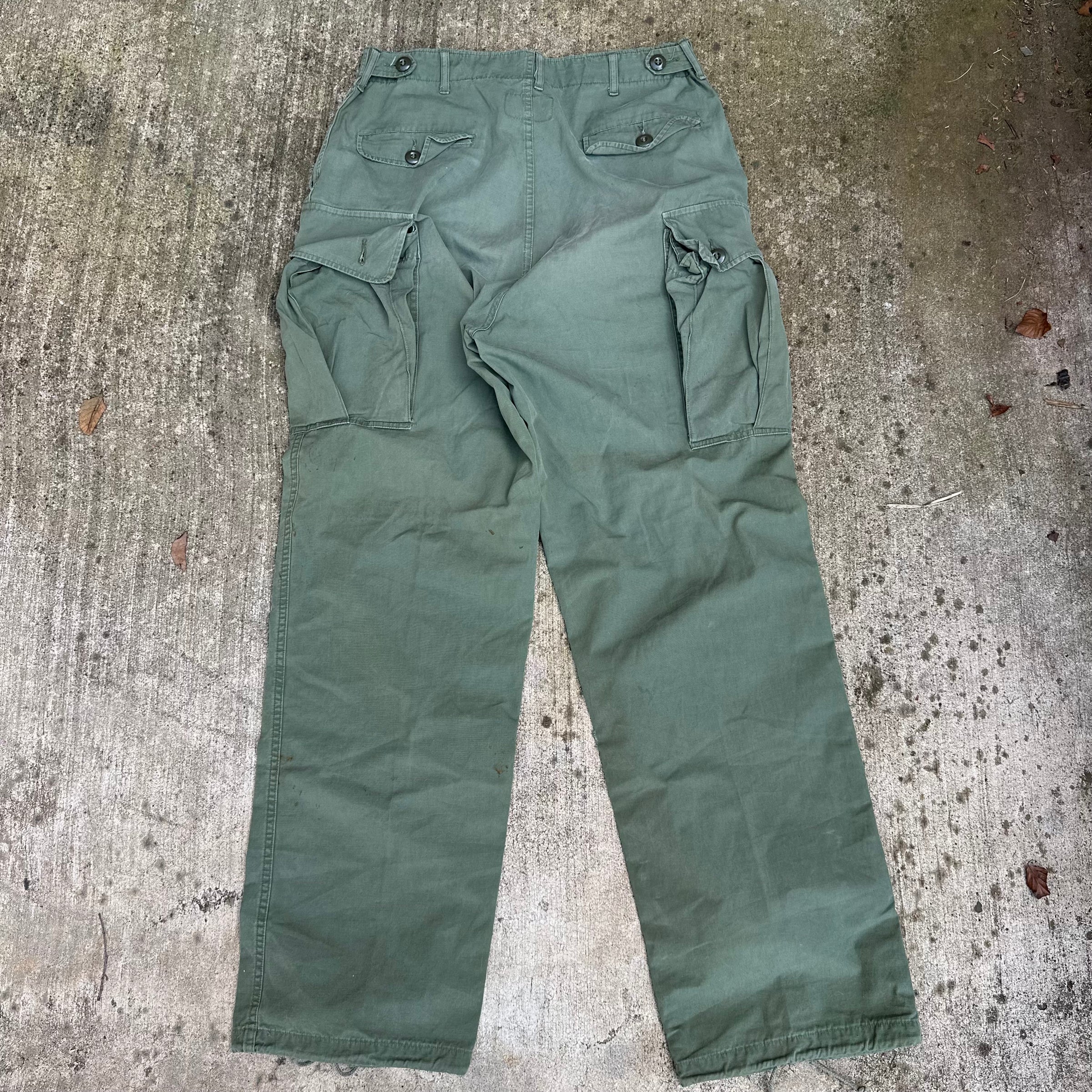 1960’s Vietnam War First Pattern Jungle Trousers Medium Long