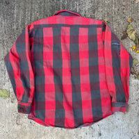 1980’s Five Brothers Plaid Cotton Flannel Shirt Medium