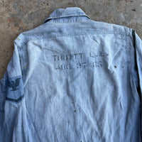 1950’s Korean War USN Stenciled Chambray Work Shirt