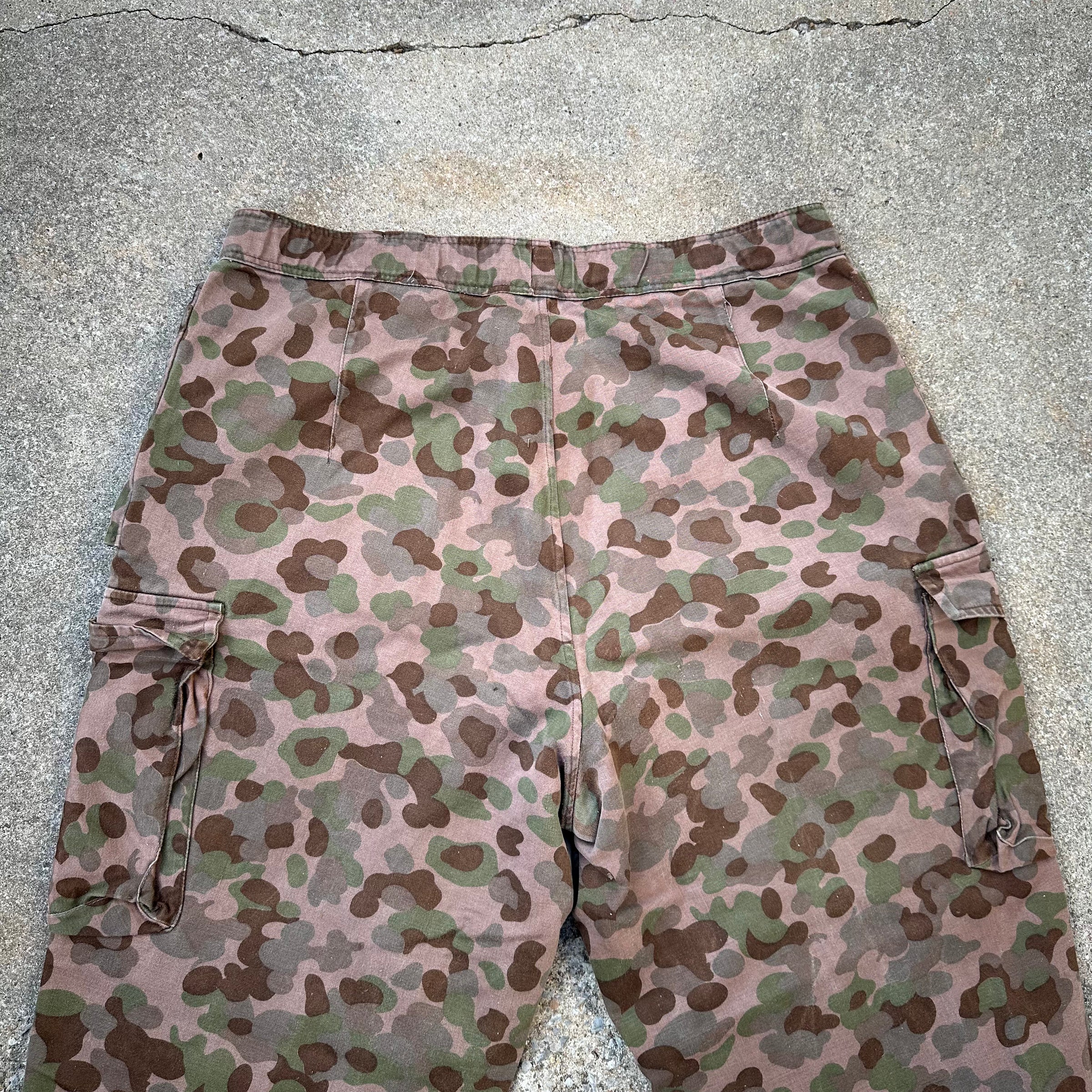 1950’s Austrian Pea Dot Camo Combat Trousers 34” x 24”