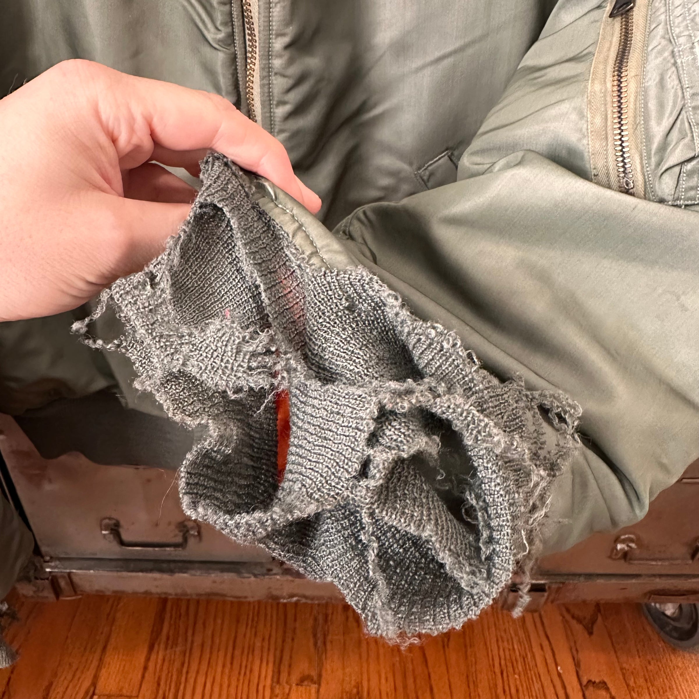 Early 1960’s Reversible MA-1 Flight Jacket 25” Chest