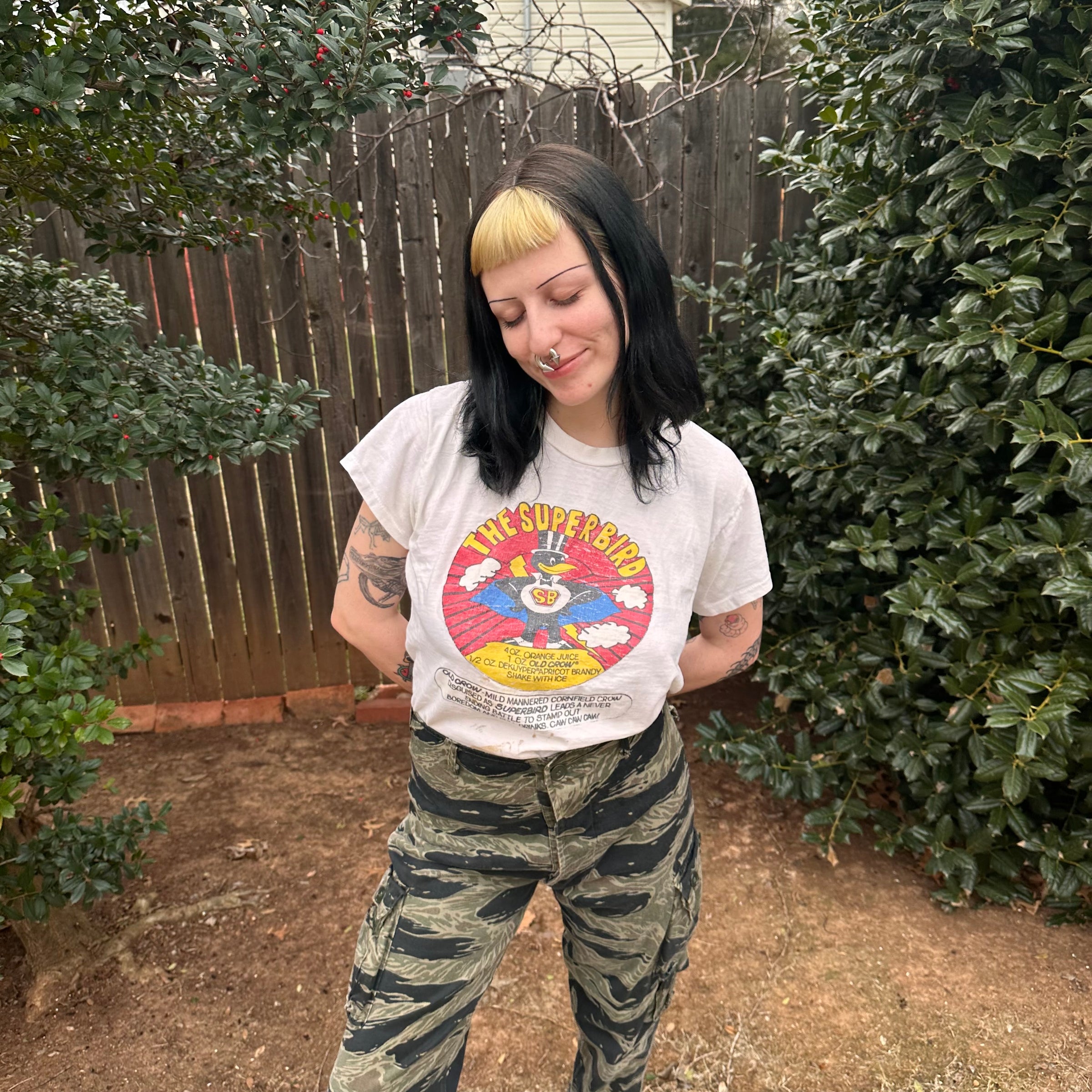 1960’s Superbird Old Crow Cocktail T-Shirt Medium