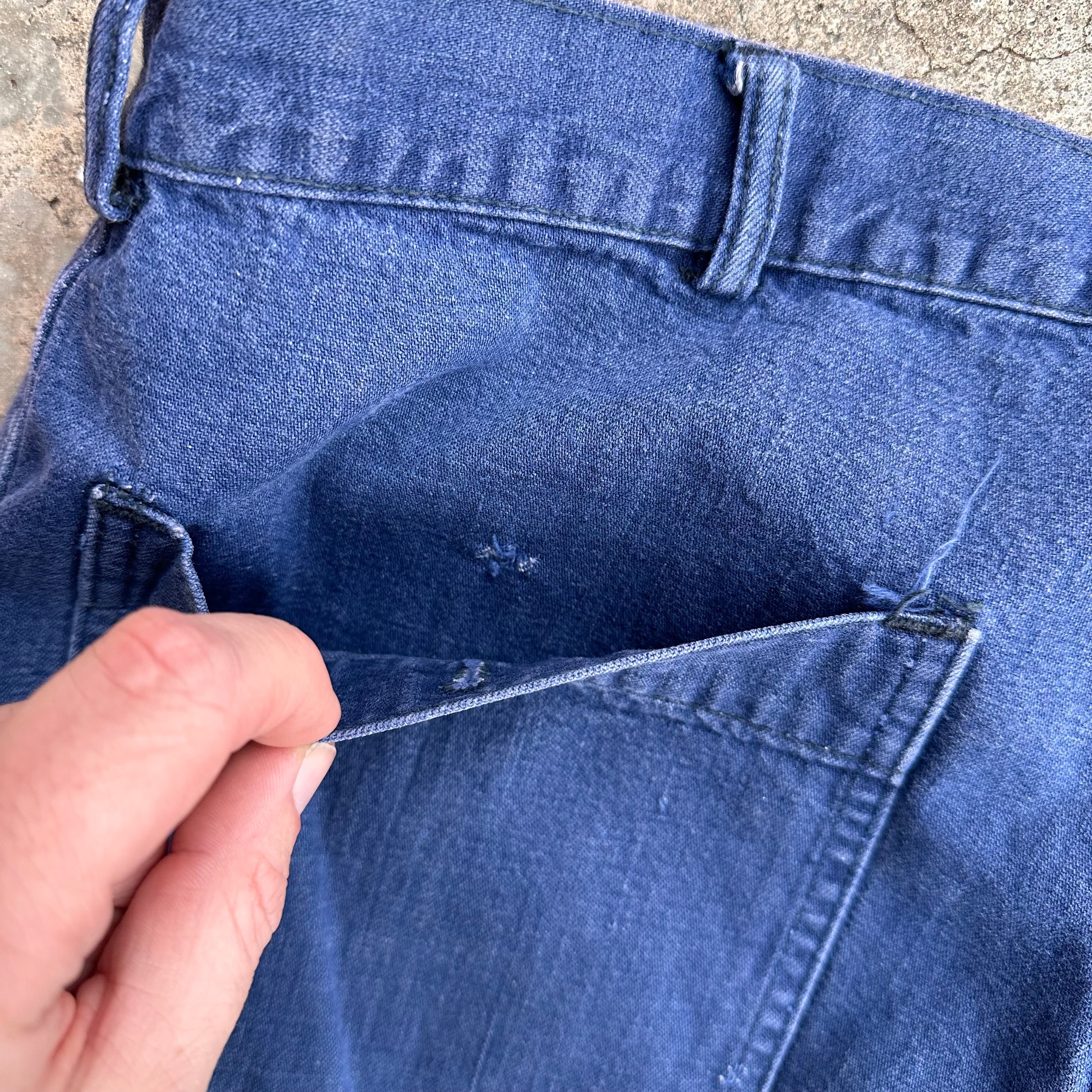 1950’s/60’s US Navy Denim Trousers 34” x 29”