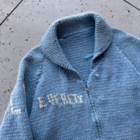 1960’s Light Blue Elk Cowichan Sweater XL