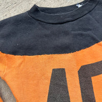 1960’s Orange/Black Kids Prep-Togs Water Print Sweatshirt Size 12