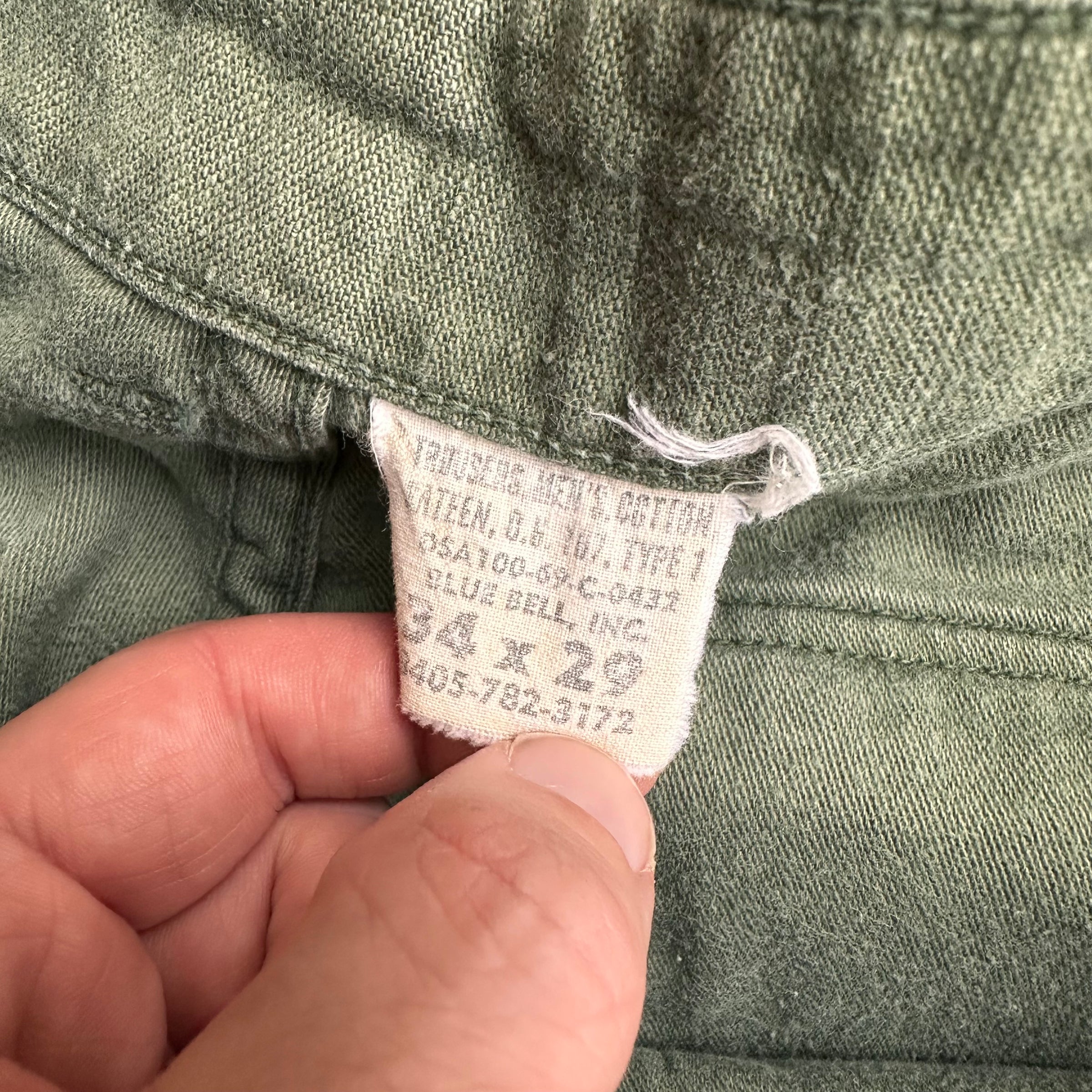 1960’s OG-107 Fatigue Pants 32” Waist