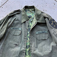 1960’s Tailor Made Reversible Korean Frogskin Camo Jacket Large