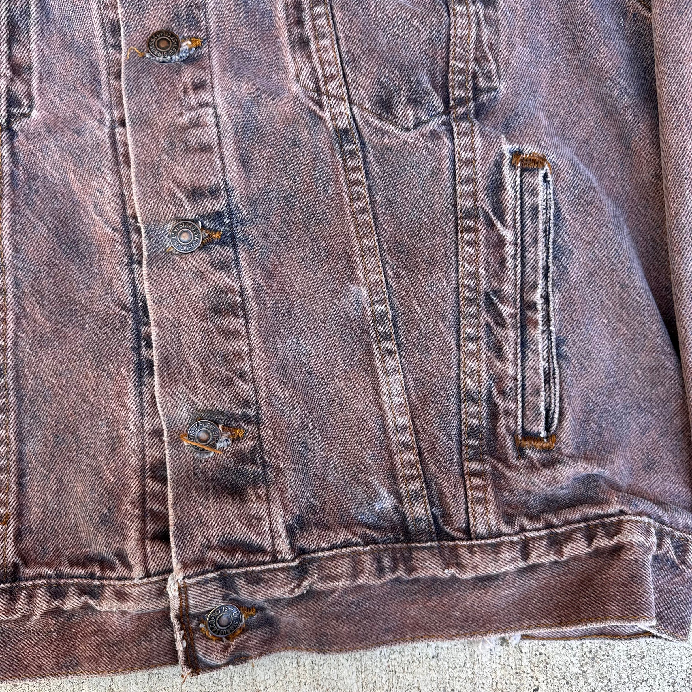 1980’s Overdyed Levi’s Denim Trucker Jacket 23” Chest