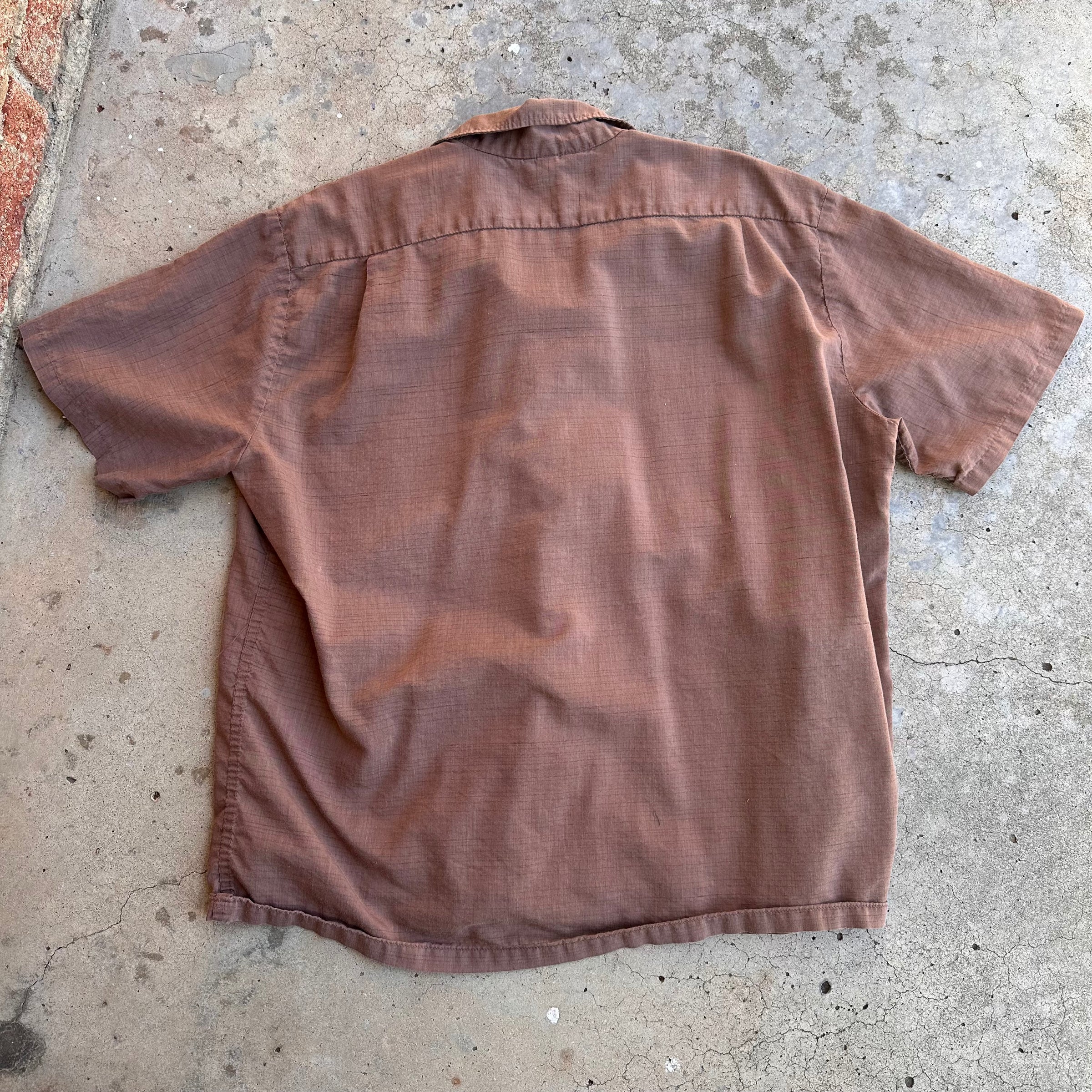 1960’s Harry Amber Rockabilly Loop Collar Shirt XL