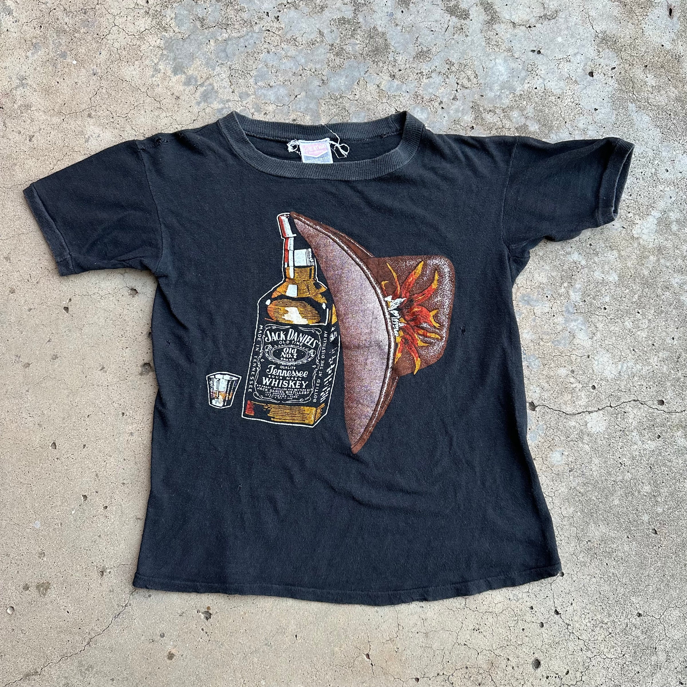 1980’s Jack Daniels Cowboy Hat T-Shirt XS/S