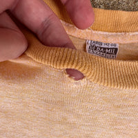 1960’s Da-Mil Varsity Heather Yellow Ringer T-Shirt Medium