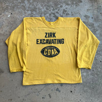 1960’s Zirk Excavating Cotton Football Jersey Small