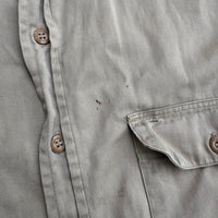 1950’s/60’s Stur-Dee Twist Twill Khaki Work Shirt Large