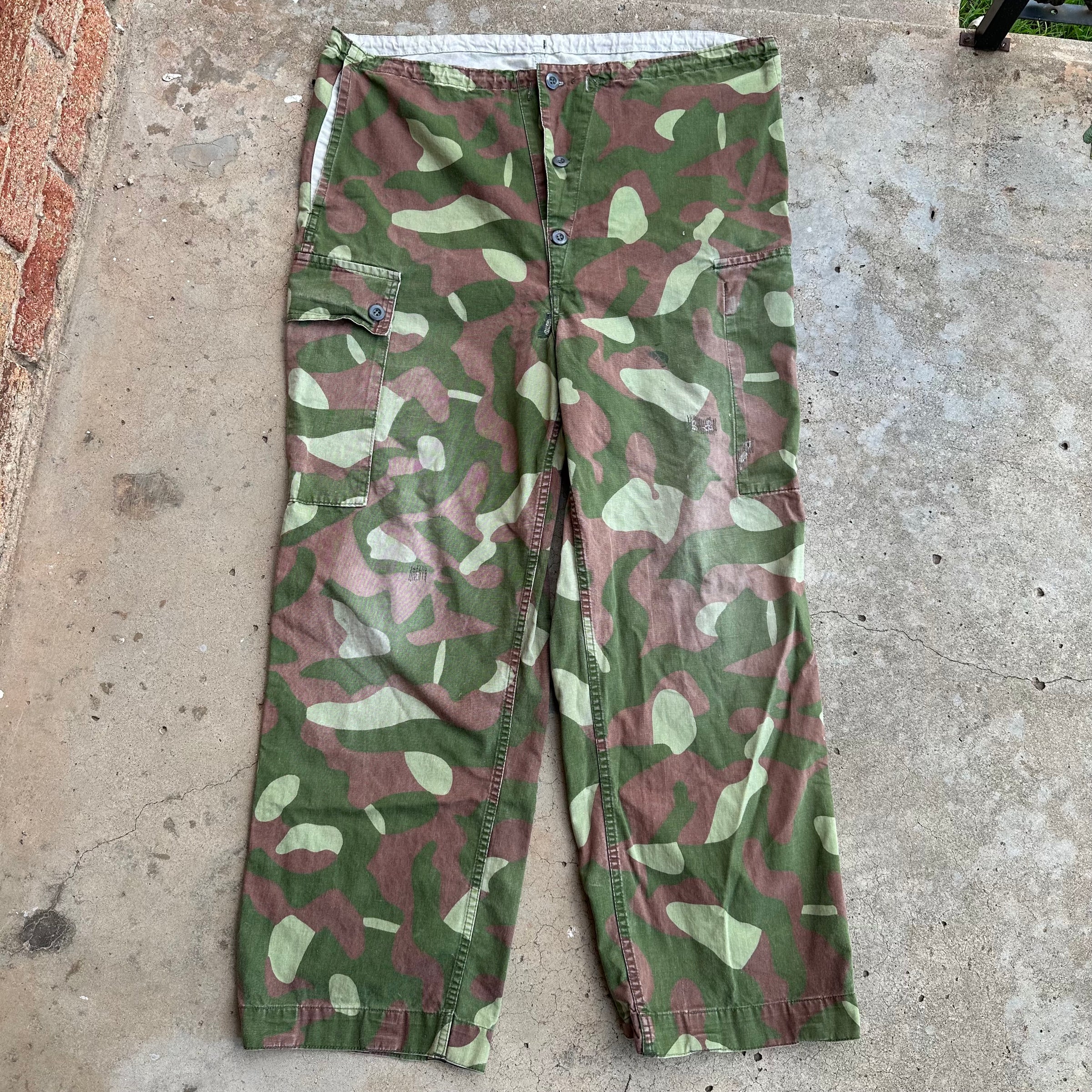 1980’s Finnish M62 Reversible Camo Pants 32” - 41” Waist
