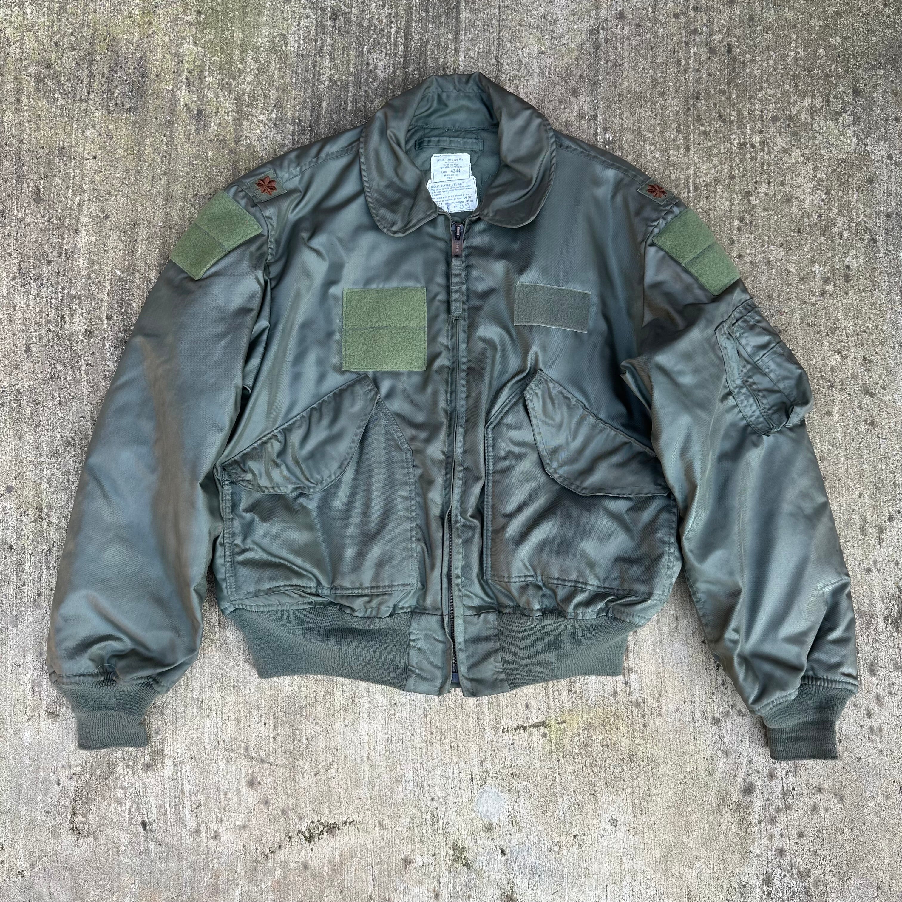 ジャケット・アウター 80s cwu-45p M Alpha Industries Men's CWU 45-P Flight Jacket (XS, Black) at