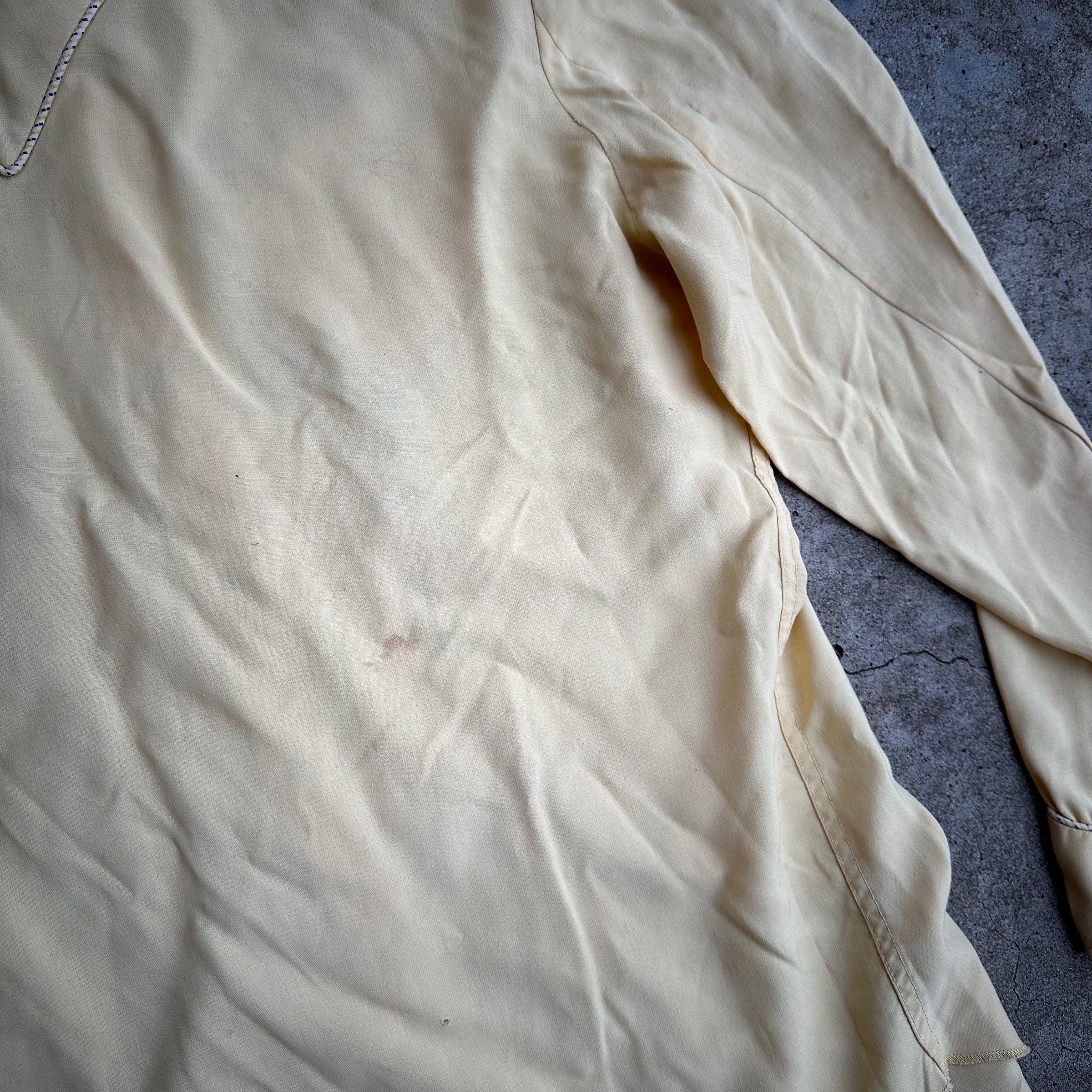 1940’s/50’s California Ranchwear Embroidered Gabardine Western Shirt Large