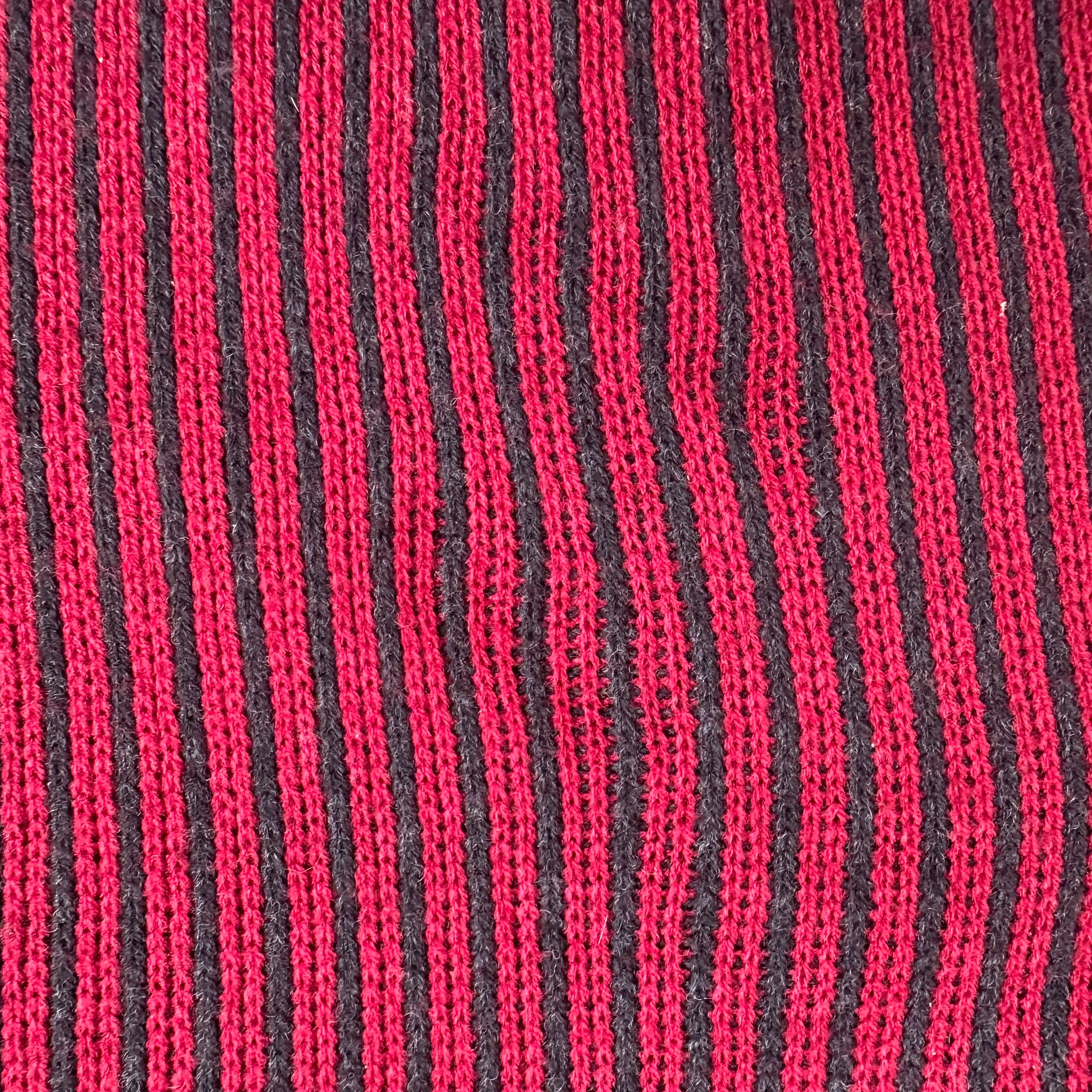 1970’s/80’s Cotton Striped V Neck Sweater XL