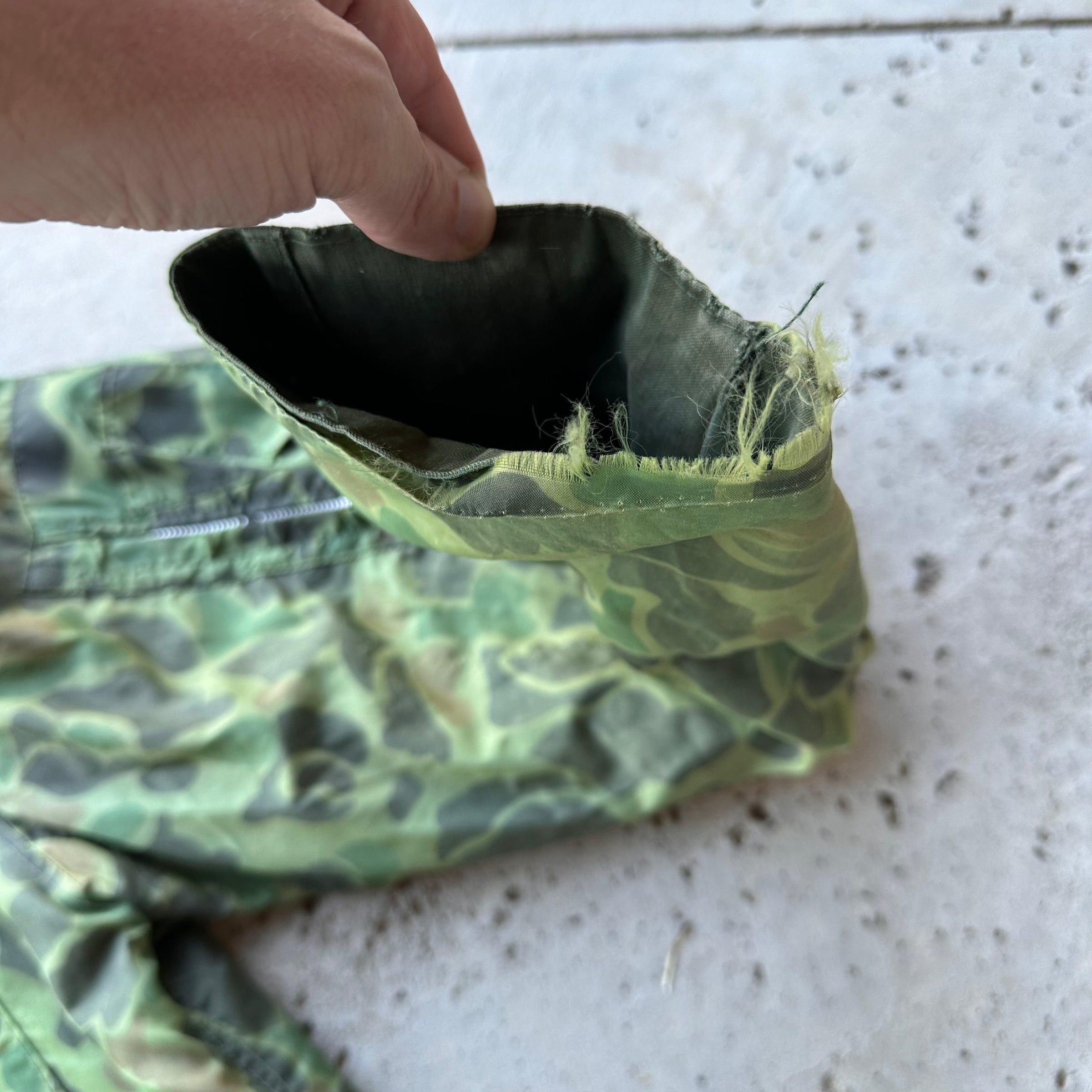 1960’s Tailor Made Reversible Korean Frogskin Camo Jacket Large