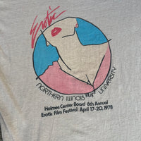 1978 Northern Illinois University 6th Annual Erotic Film Festival T-Shirt S/M