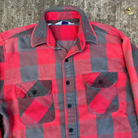 1980’s Five Brothers Plaid Cotton Flannel Shirt Medium