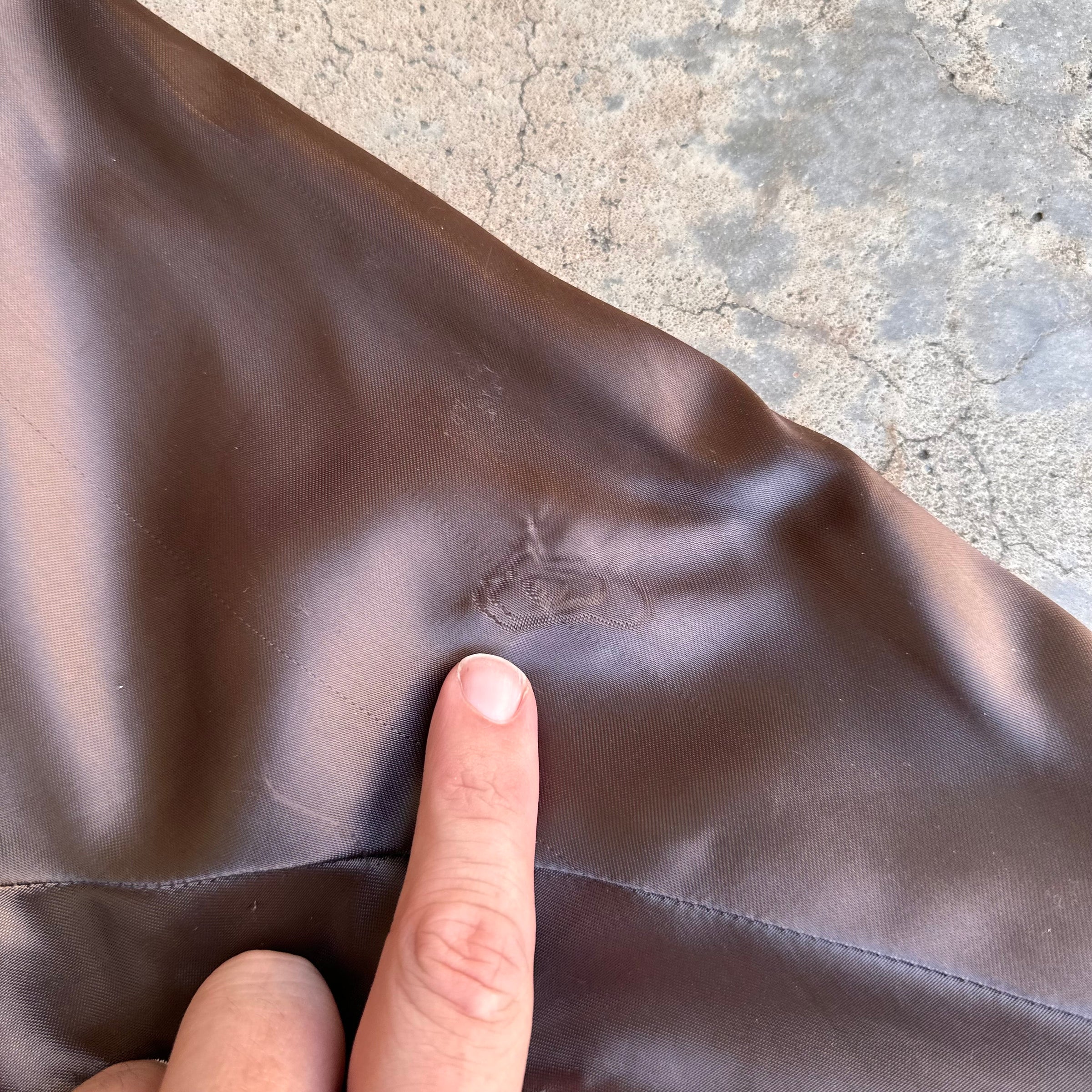 1980’s JR Stables Embroidered Satin Bomber Jacket Large