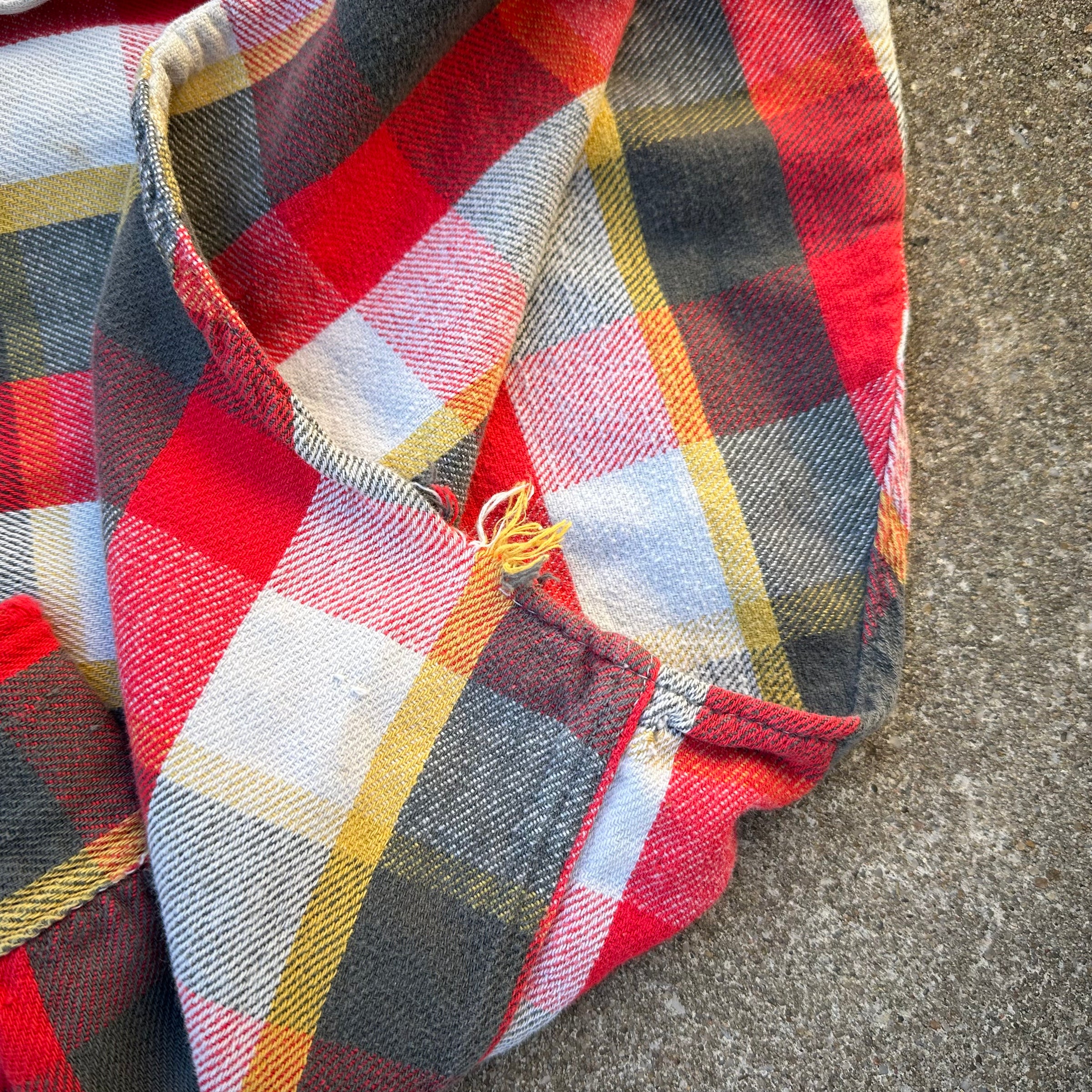 1950’s Big Mac Penney’s Plaid Cotton Flannel Shirt XL