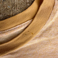 1960’s Da-Mil Varsity Heather Yellow Ringer T-Shirt Medium