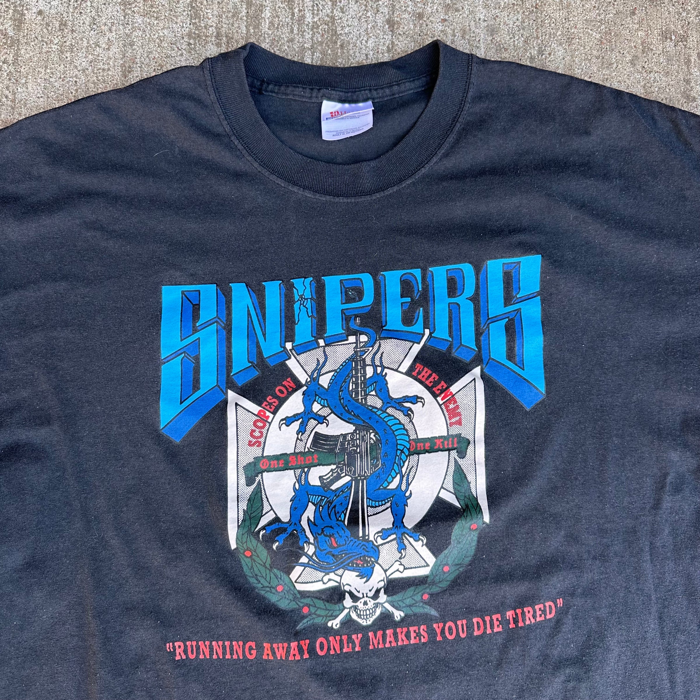 1990’s/Y2K Snipers Military T-Shirt XL