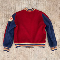 1940’s Butwin Two-Tone Nylon Fleece Reversible Varsity Jacket 24” Chest