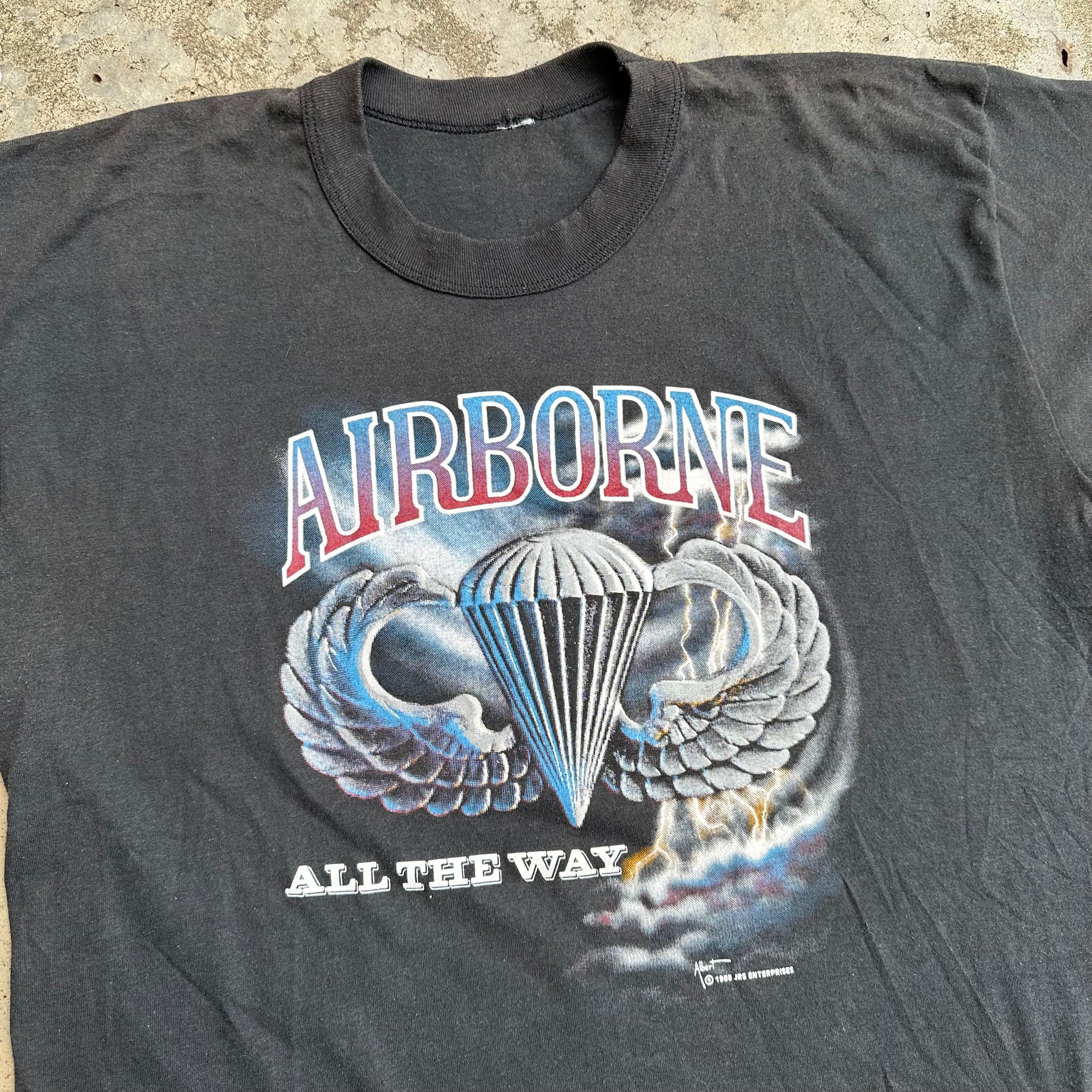 1980’s JRS Enterprises Airborne All The Way T-Shirt L/XL