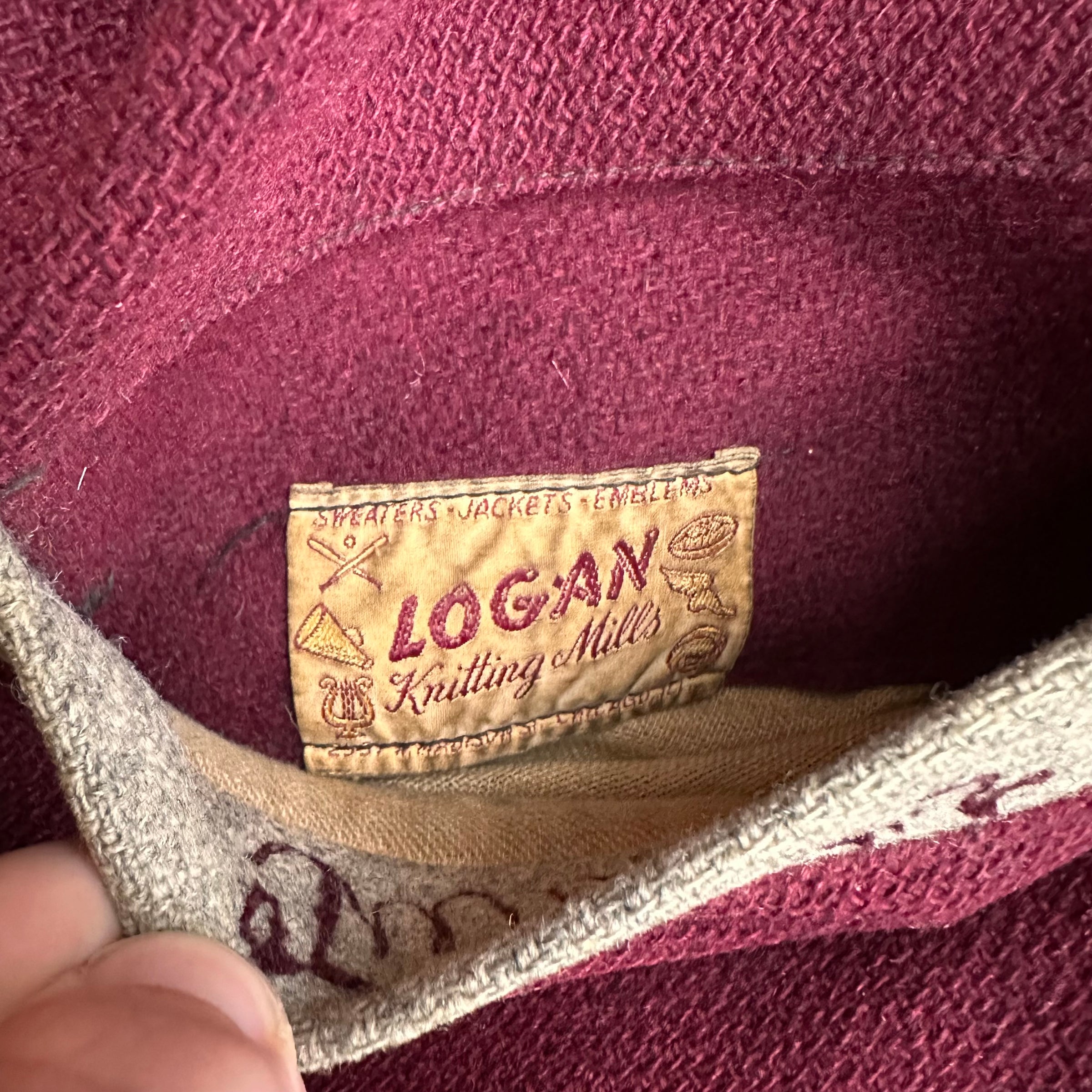 1950’s Painted Reversible Varsity Jacket XL