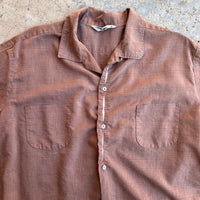 1960’s Harry Amber Rockabilly Loop Collar Shirt XL