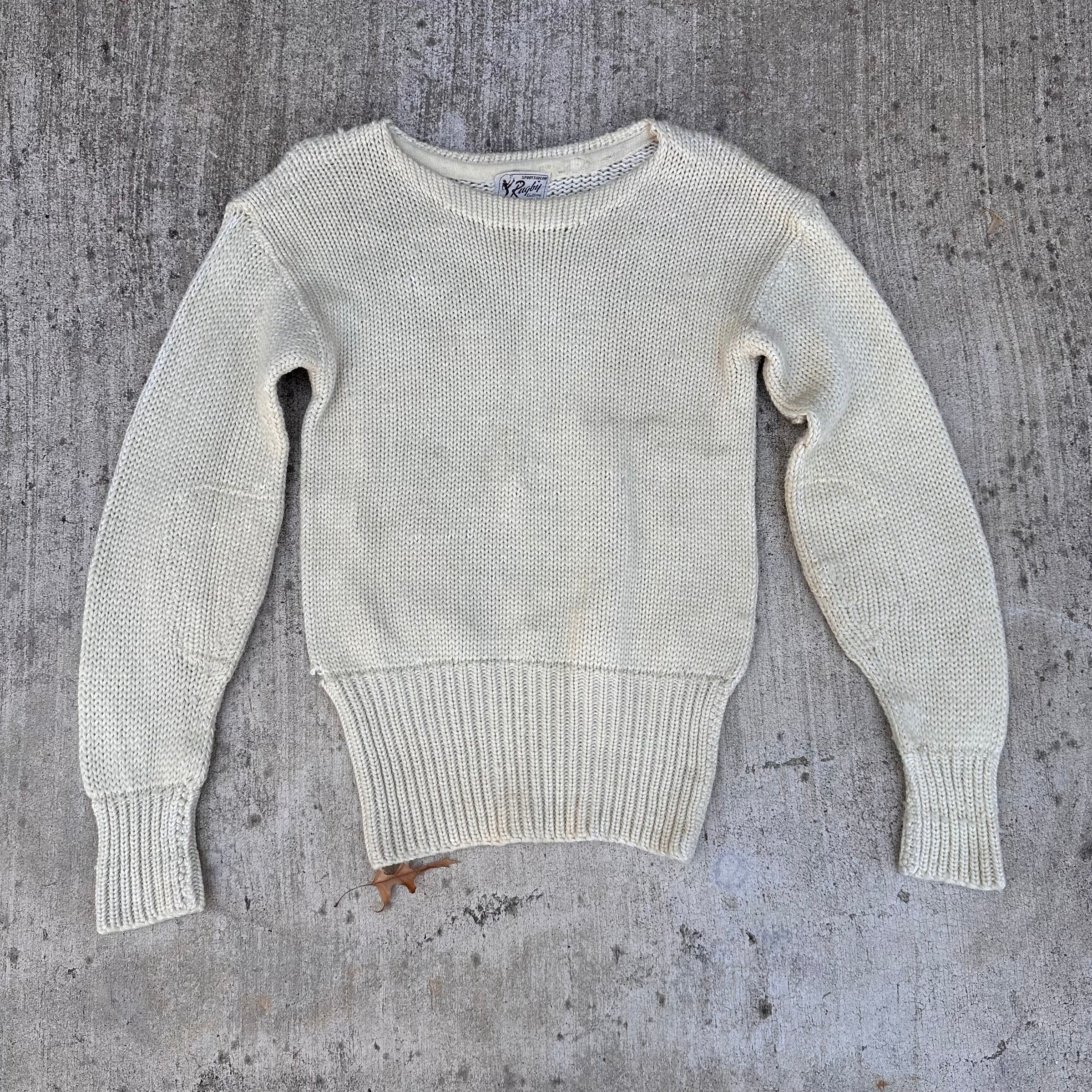 1950’s Rugby Sportswear Wool Crewneck Sweater Small