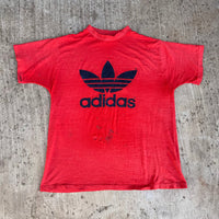 1980’s Thrashed Paper Thin Adidas T-Shirt Large