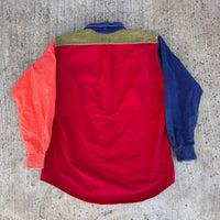 1990’s J. Crew Multi-Tone End of Day Style Corduroy Shirt Medium