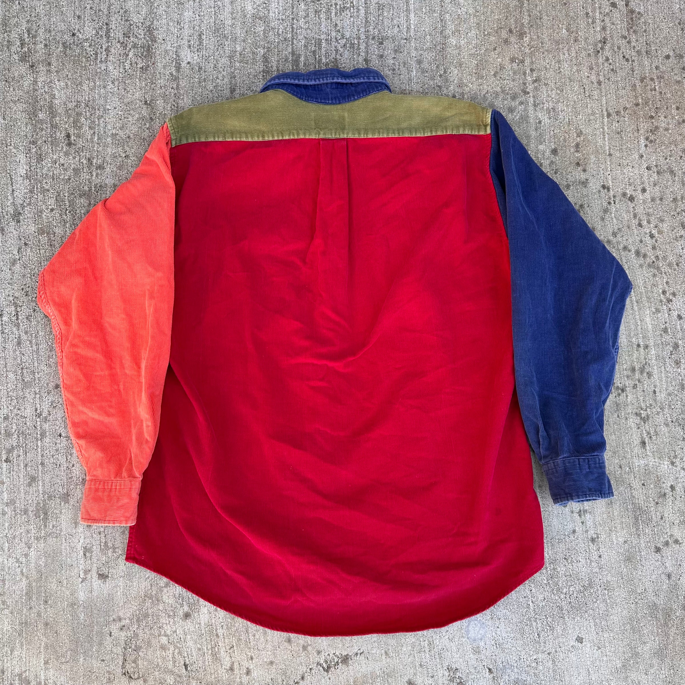 1990’s J. Crew Multi-Tone End of Day Style Corduroy Shirt Medium