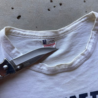 1950’s Champion Running Man Water Print Collegiate T-Shirt Tagged Large