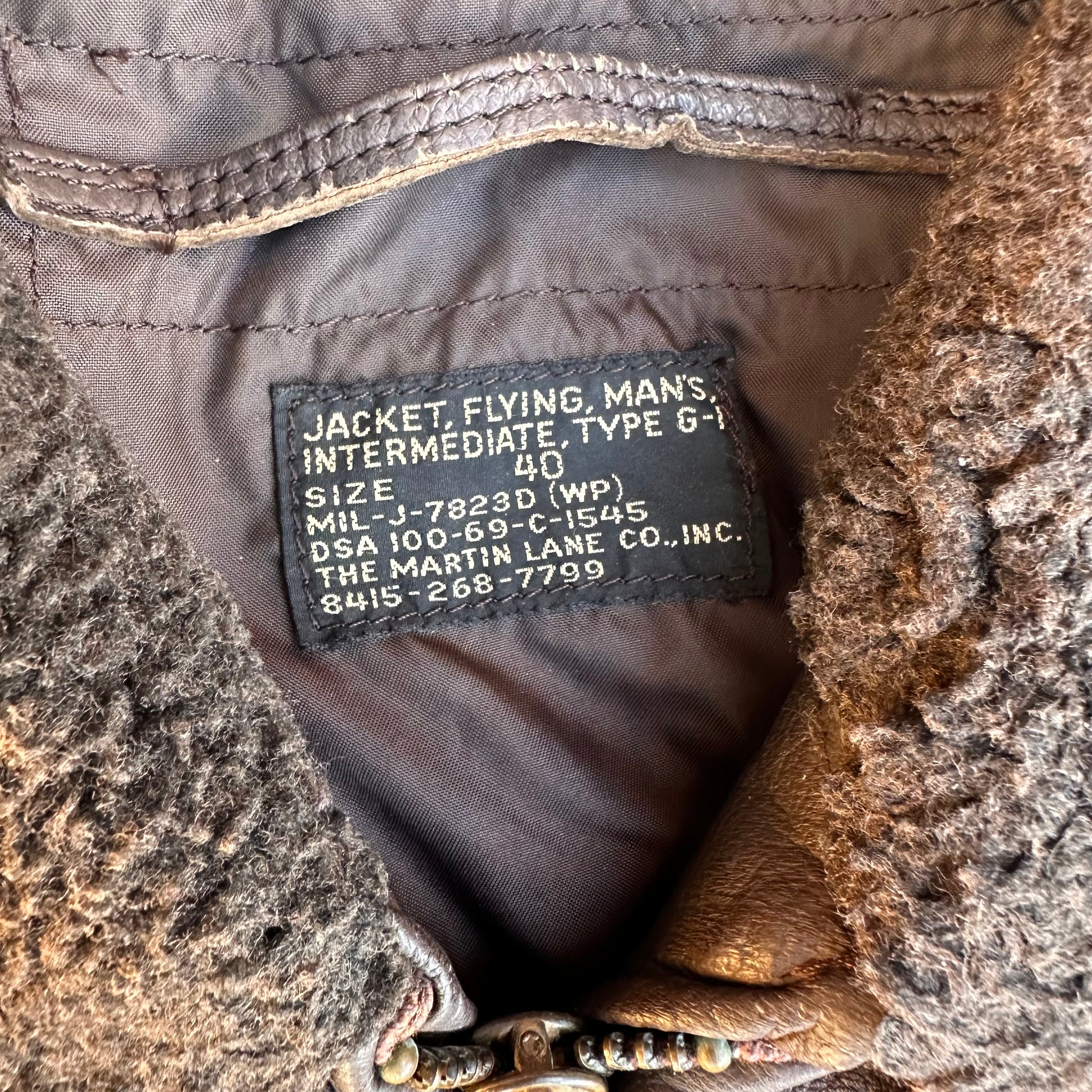 1960’s USAF G-1 Flight Jacket Size 40