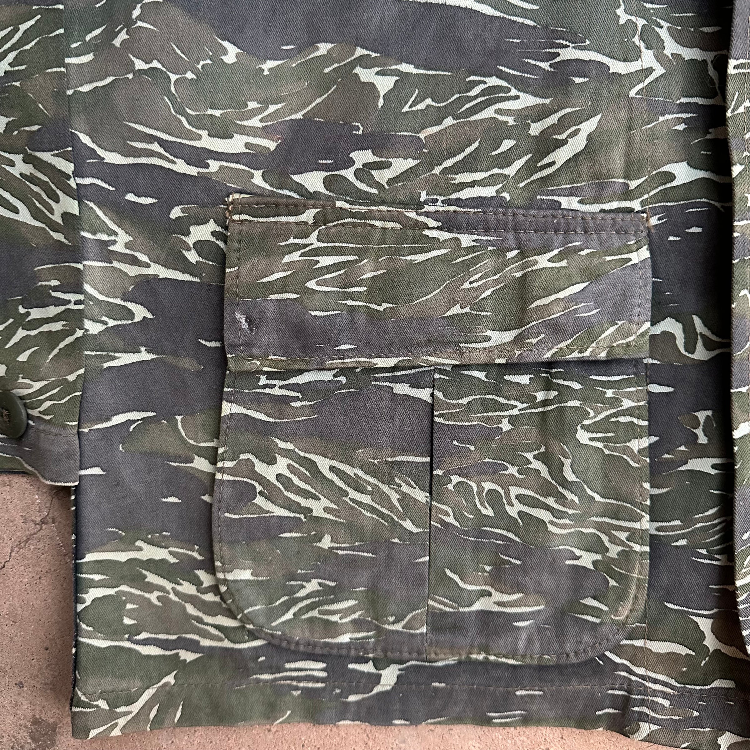 1970’s Post War Thai Tiger Stripe Camo Jacket
