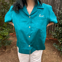 1970’s Military Souvenir Bowling Shirt 25” Chest