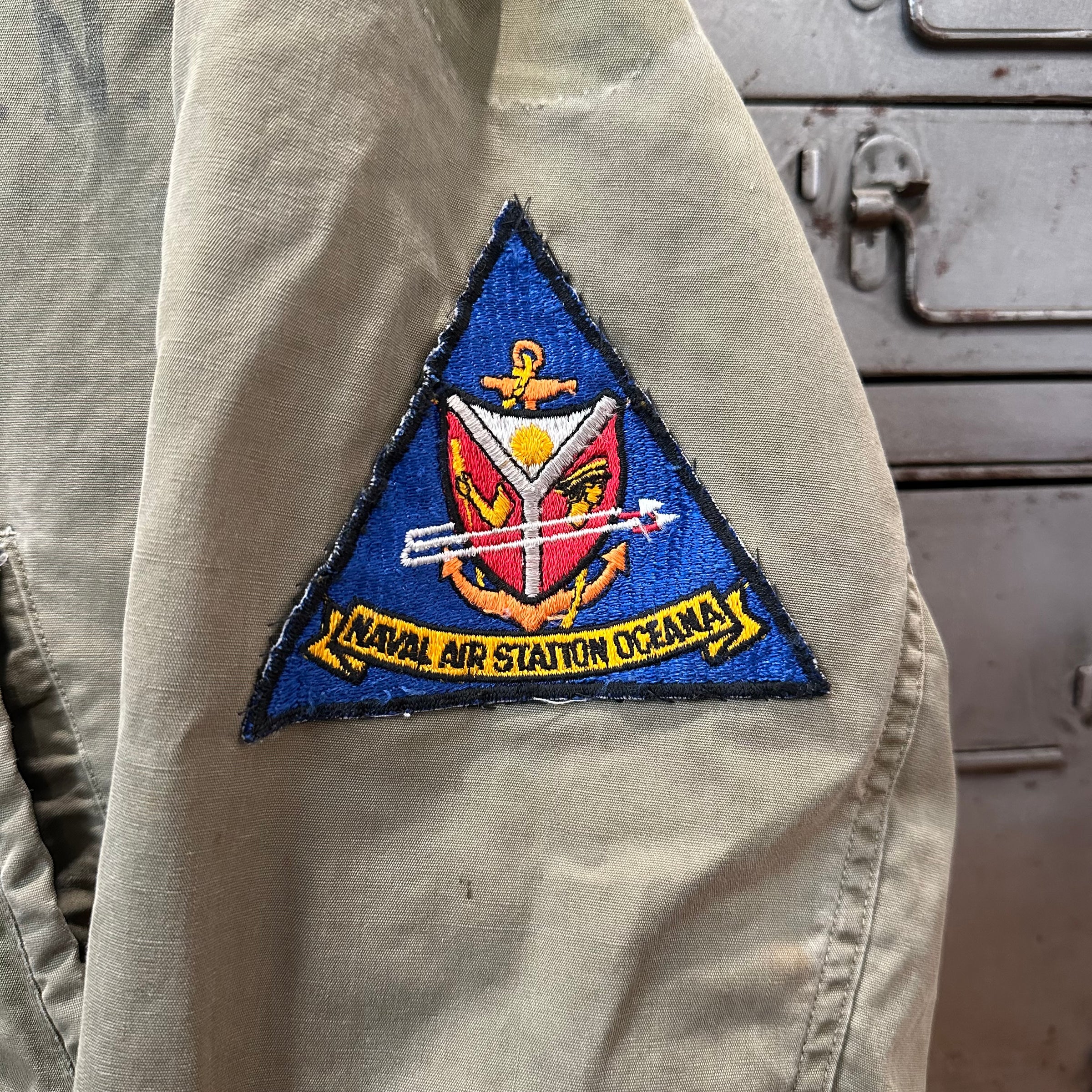 1940’s WWII Patched USN N-4 Deck Jacket  22” Chest