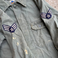 1950’s/60’s USAF Private Purchase Sage Green 507 Fatigue Shirt