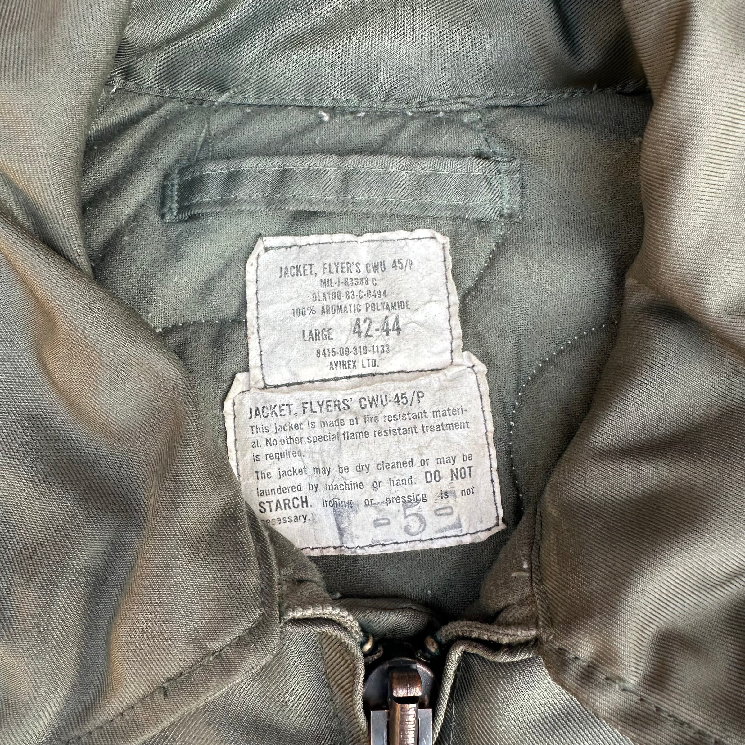 1980’s USAF CWU-45/P Flight Jacket Large