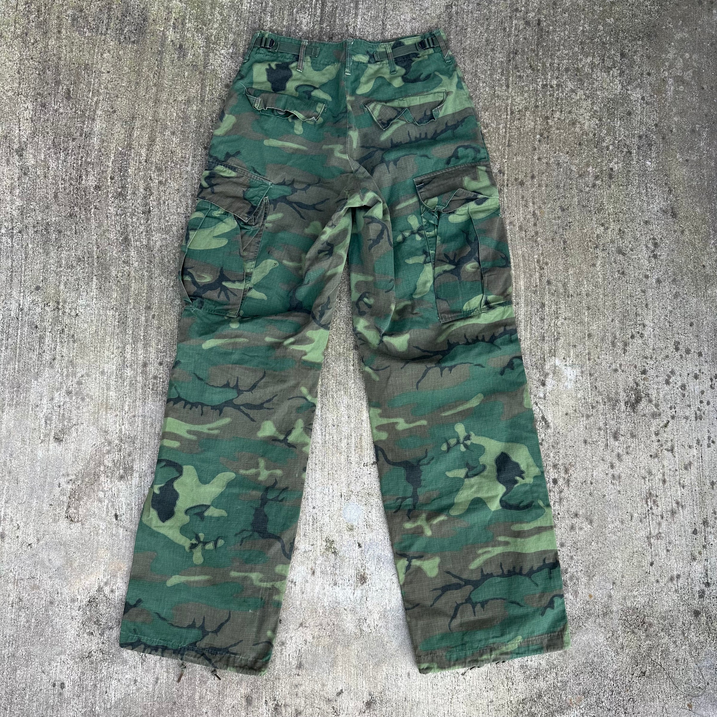 1960’s Vietnam War ERDL Camo Jungle Pants Small Long