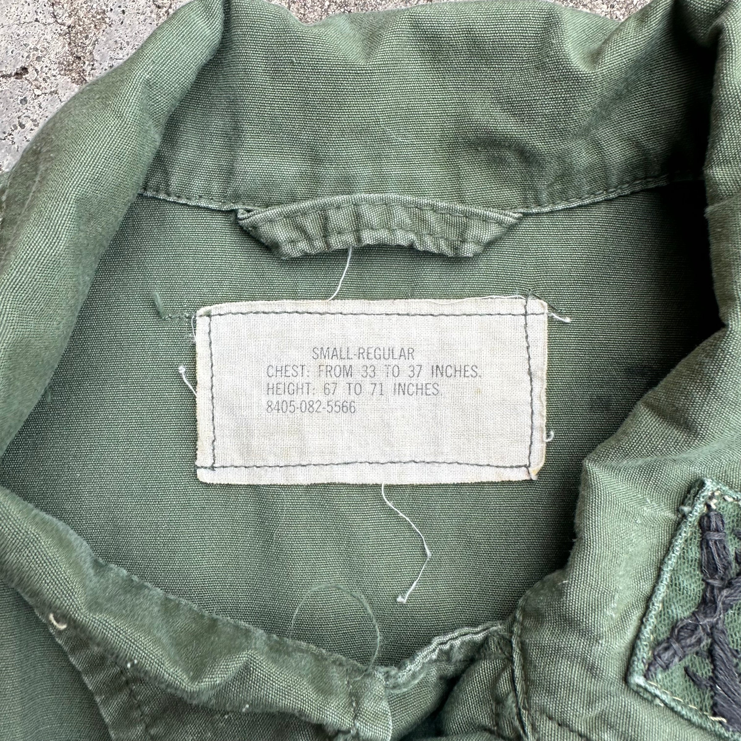 1960’s Vietnam War Poplin Jungle Jacket Small Regular