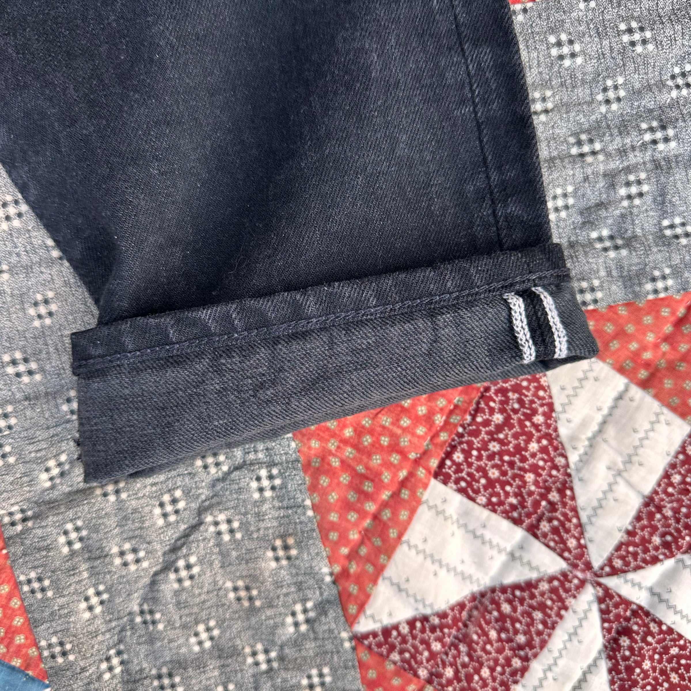 RRL Double RL Slim Fit Black Selvedge Denim Jeans 30” x 29”