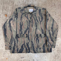 1970’s Neet Products Vertical Tiger Stripe Hunting Jacket XL