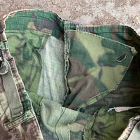 1970’s Multi-Tone “Clown” Camo ERDL/Woodland RDF Jungle Pants Medium Regular