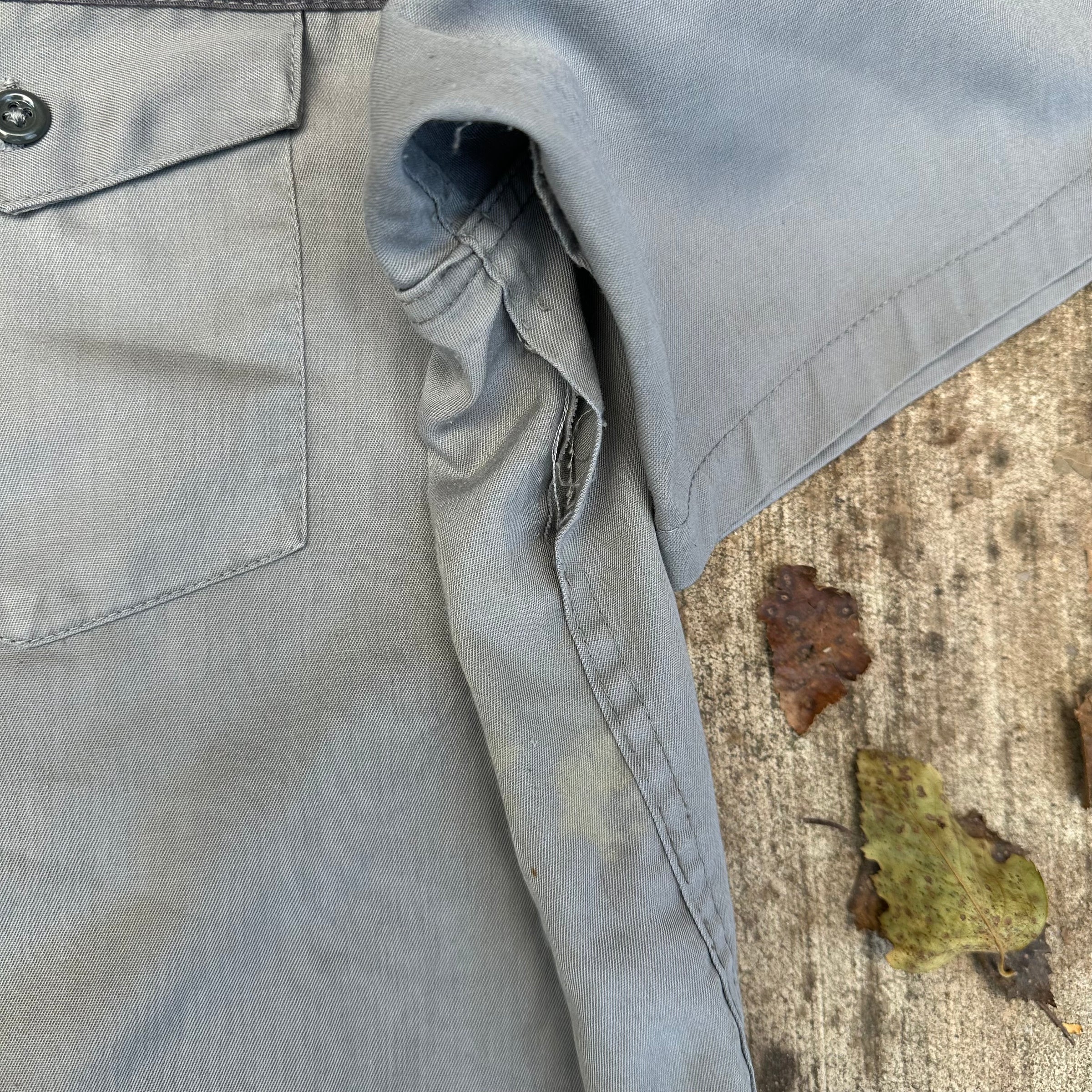 1970’s Coop Patched Two Tone Work Shirt Large