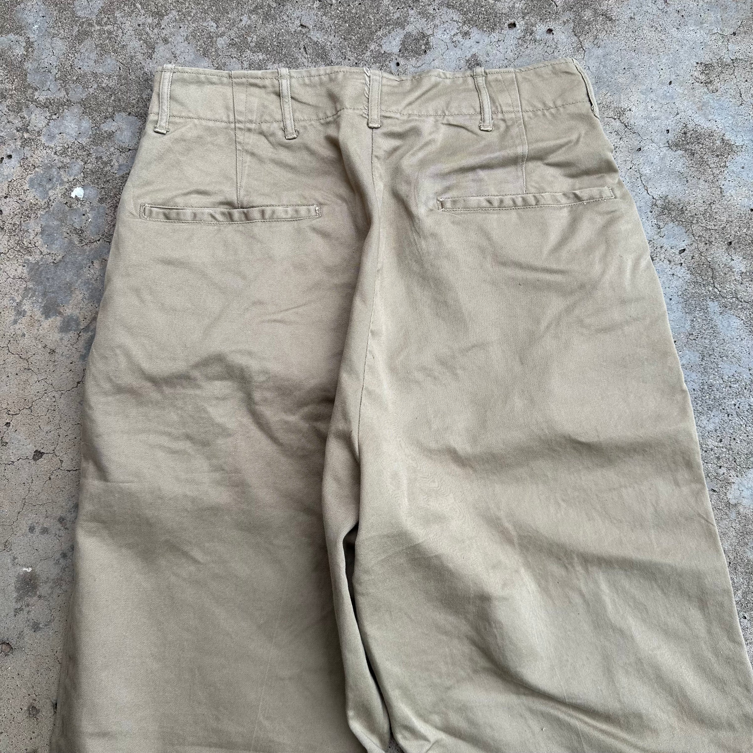 1940’s WWII US Army M-45 Khaki Pants 30” Waist